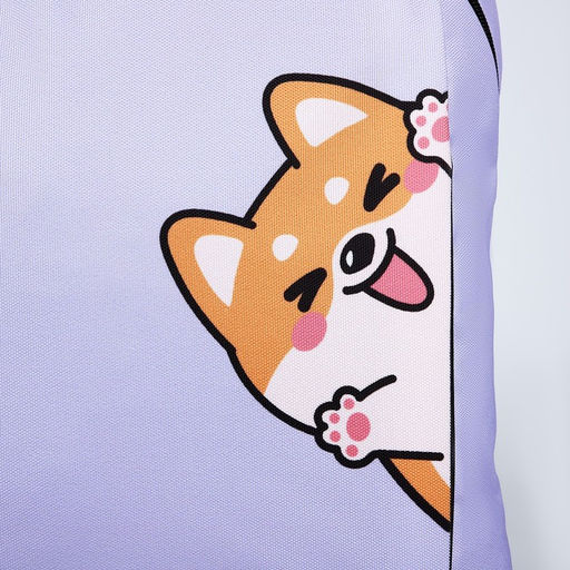 Рюкзак текстильный Корги, 46х30х10 см, вертик карман, цвет фиолетовый - Nazamok фото 4