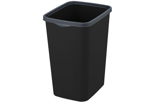 Ведро для мусора с фиксатором 20 л 30*23,2*38,3 см Тандем черный/серый (842278) - Elan gallery фото 3