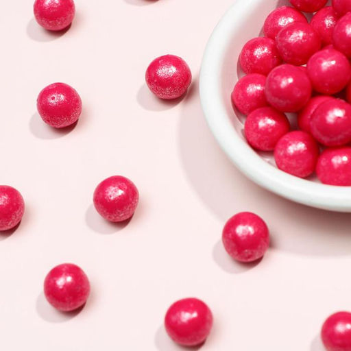 Посыпка кондитерская с мягким центром Жемчуг Малиновый 12-13 мм 50г - Simaland фото 3