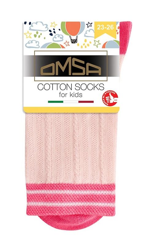 OMSA kids Calzino 21C00 ажур - rosa  фото 2