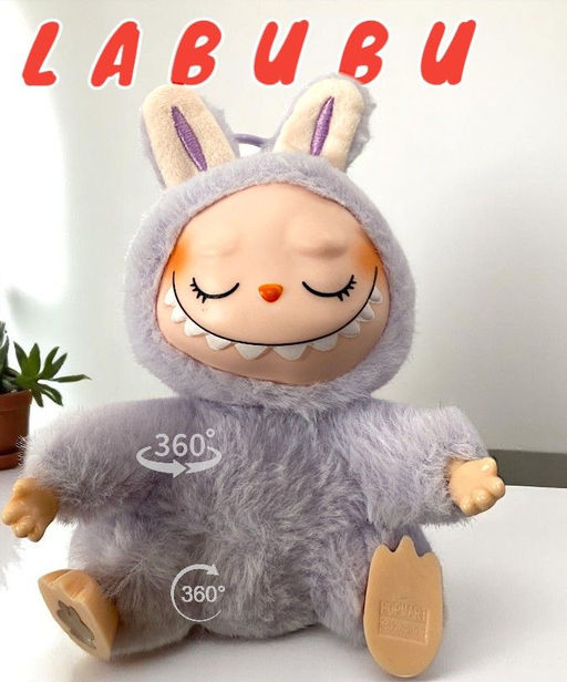 Популярная игрушка LABUBU брелок 2-я серия (сиреневый) 15x10x5см