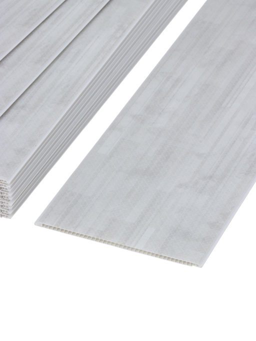 Цена за 12 шт. Стеновая панель ПВХ «Бертран», 2600×250 мм, цвет серый