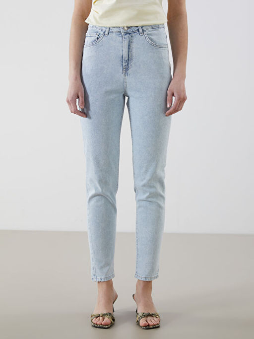 Slim Mom Kad?n Jean Pantolon