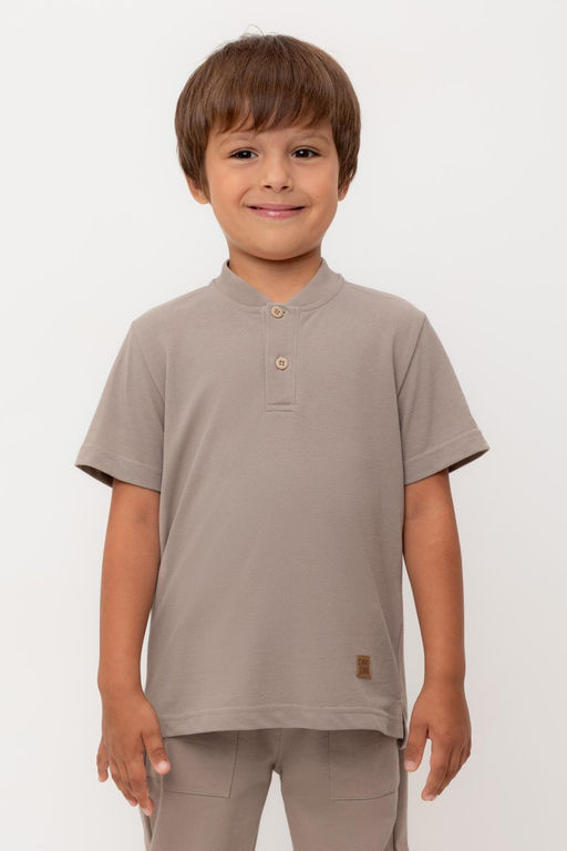 КР 302584-1/коричневый к554 фуфайка (футболка) для мал - Crockid фото 2