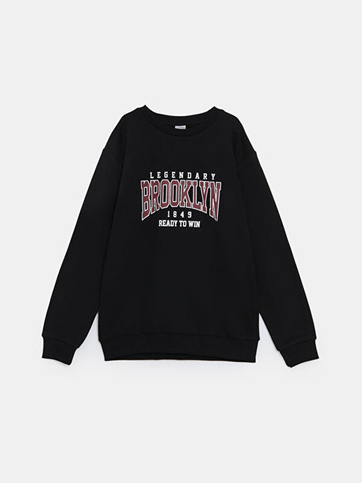 Bisiklet Yaka Erkek ?ocuk Sweatshirt