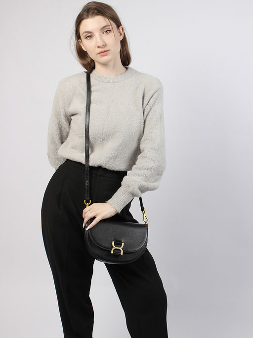 LACCOMA сумка Y2432-черный натуральная кожа полиэстер