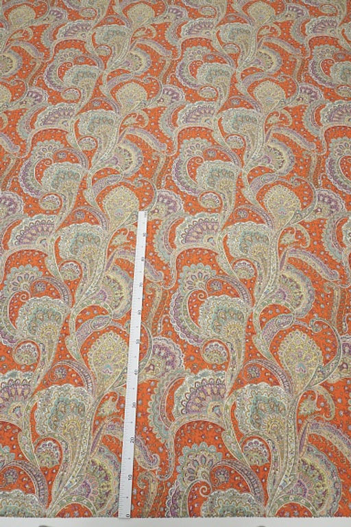 Сатин Восточная краса цв.оранжевый, ш.2.5м, хлопок-100%, 115гр/м.кв - Купава фото 9