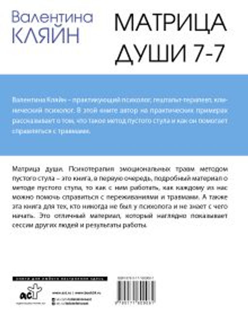 Матрица души 7-7. Психотерапия эмоциональных травм методом пустого стула