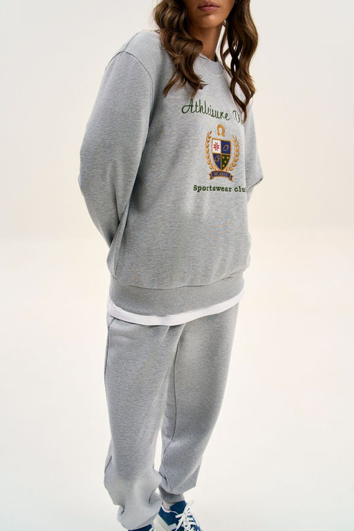 Костюм GO F3107E/50-04.164-170 серый меланж