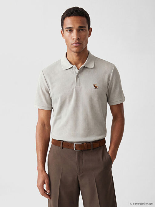 Polo Yaka Nak??l? Erkek Ti??rt