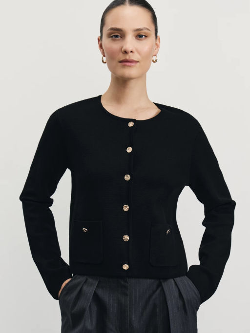 Вязаный кардиган из вискозы / Zarina фото 7