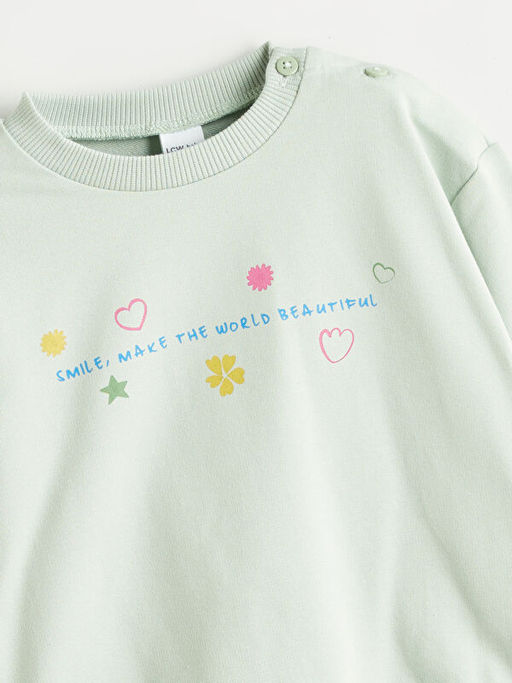 K?z Bebek Sweatshirt ve E?ofman Alt? 2li