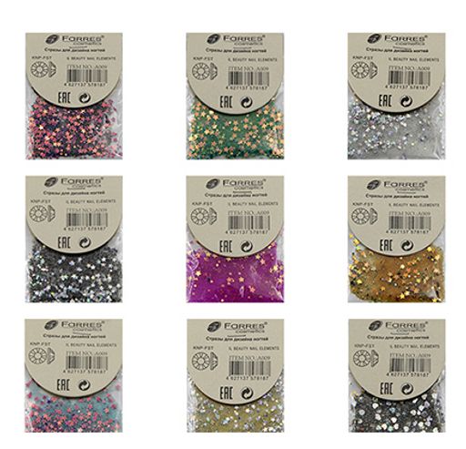 Farres A009 Стразы для дизайна ногтей. (20)