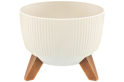 Кашпо 5,4 л 24*24*20 см "Винто" слоновая кость (модель 660)