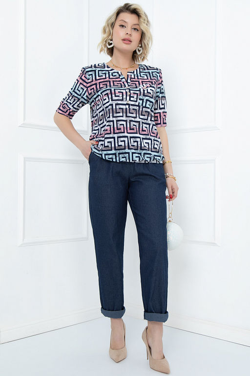 БЛУЗКА РОМАНЬЯ (РОУЗ БЛУ) - Bellovera фото 4