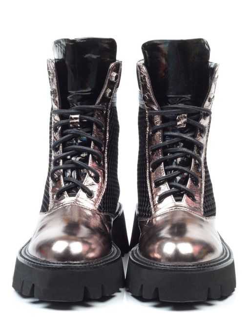 01-C1101-2 GOLD Ботинки женские (натуральная кожа, байка) - Фабричный китай фото 9