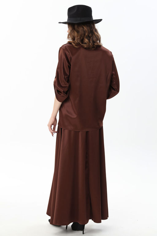 Юбка NIKVA н813-19 шоколад фото 4