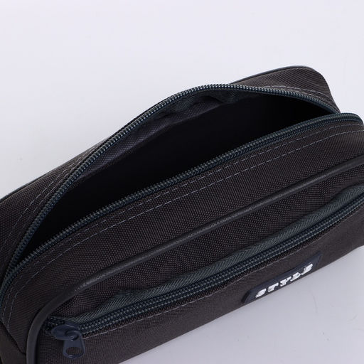 Косметичка-пенал на молнии с карманом, Style, серая - Simaland фото 3