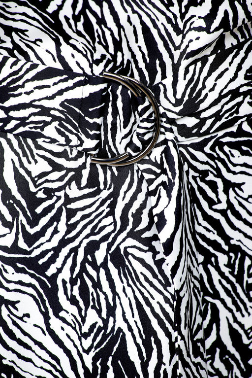 Платье Swallow 663.1 принт зебра черная