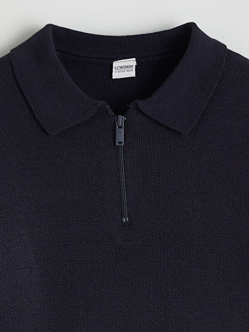 Polo Yaka Erkek ?ocuk Triko Kazak