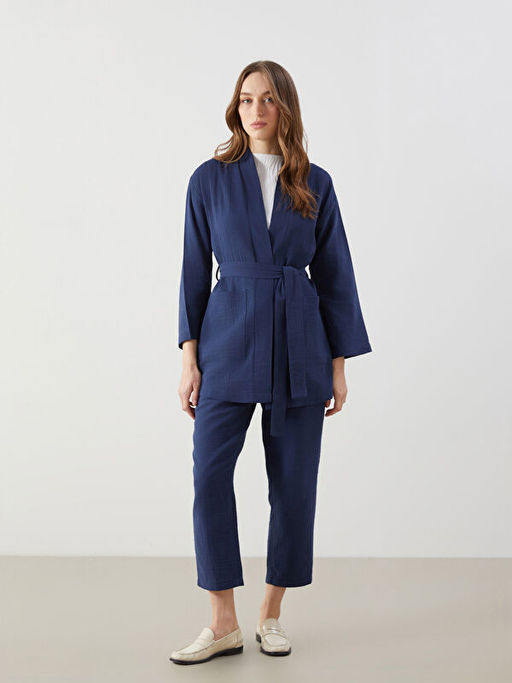 ?al Yaka Oversize M?slin Kad?n Kimono