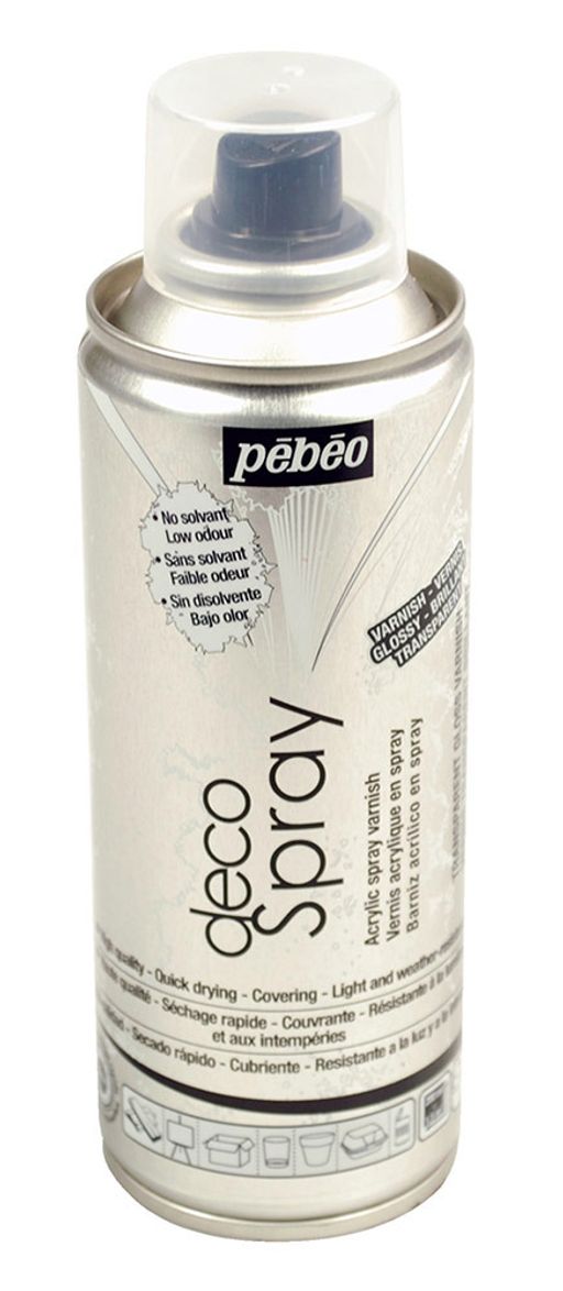 PEBEO Лак декоративный decoSpray (аэрозоль) 200 мл 094012 глянцевый