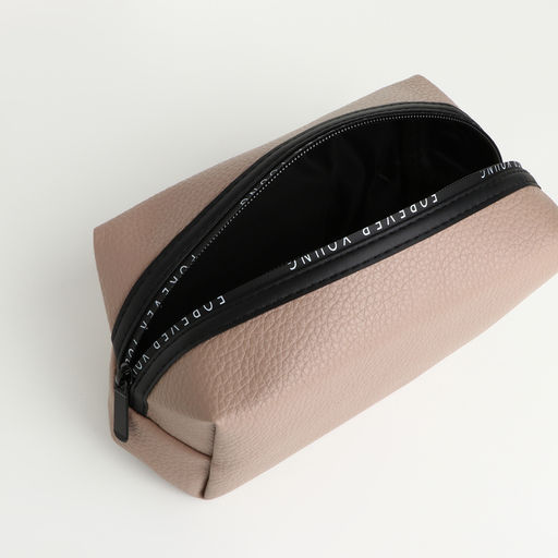 Косметичка на молнии о объёмная, маленькая, капучино - Simaland фото 3