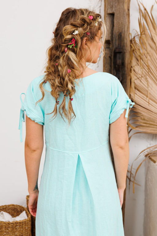 Платье AMORI 9725 светлая бирюза  фото 2