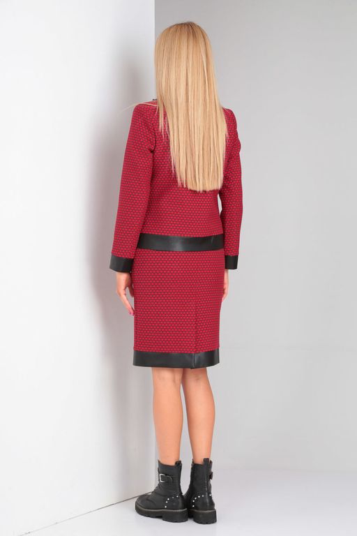 Костюм Gamma & Gracia 170 бордовый черный соты  фото 2