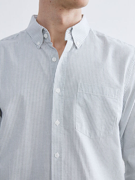 Regular Fit ?izgili Erkek G?mlek