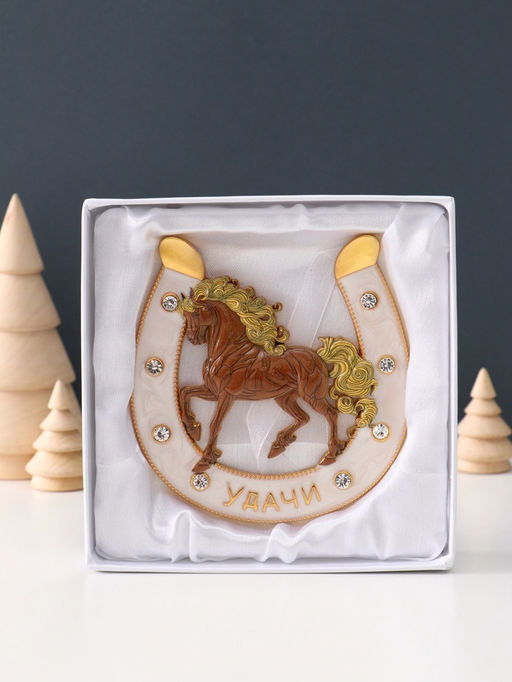 Подкова-оберег Удачи, панно на стену, 10.5?10.5?0.05 см, эмаль, стразы - Simaland фото 5