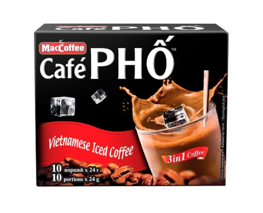 Кофейный напиток MacCoffee Caf PHO 3 в 1 раствор (10 шт в упаковке)  фото 2