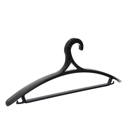 Цена за 10 шт. Плечики для верхней одежды 1шт "ЭКСПЕРТХАУС", цвет черный, 52-54р С520