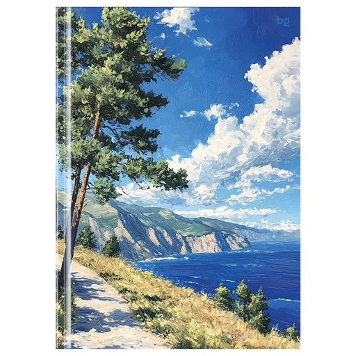 Бизнес-блокнот А4 80л. "Пейзаж" ("BG", ББ4т80_лм 57564) глянцевая ламинация