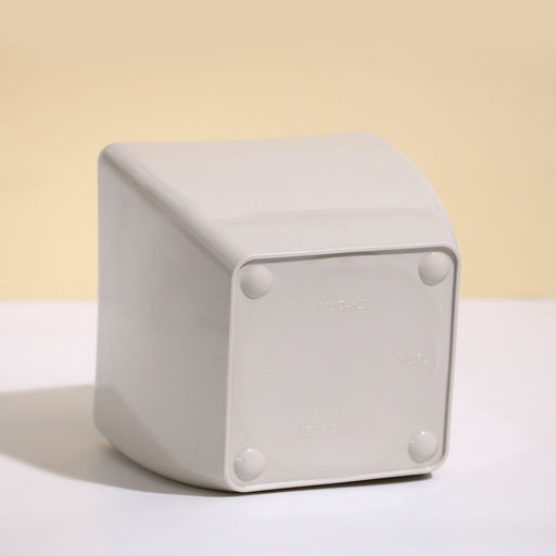 Цена за 2 шт. Кашпо для цветов, 15×15 см, 2.5 л, пластик, бежевое