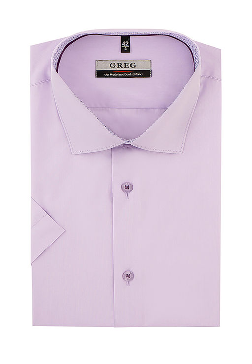 Сорочка мужская короткий рукав GREG 720/109/LV/ZN/1p_GB  фото 3