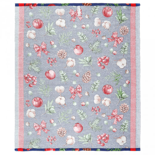 Салфетка хозяйственная 50х60см Зимнее чудо, вафельное полотно, хлопок 100%, плотность 245г/м2, без упаковки, Домашняя мода (Россия)  фото 4