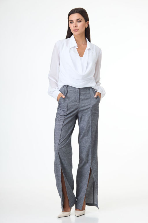 Блуза ANELLI 1087 белая  фото 4