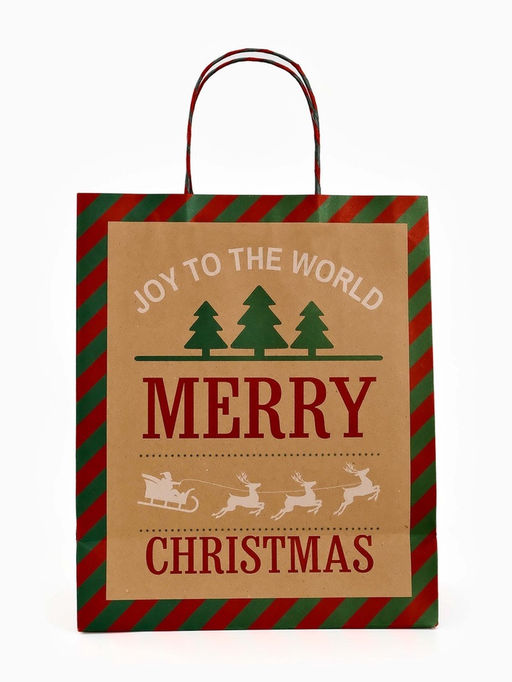 Набор подарочных пакетов «Новогодний», 3 шт, тиснение, 25 × 4 × 30.5 см, 30 × 40 × 11.5 см, 18 × 23 × 10 см