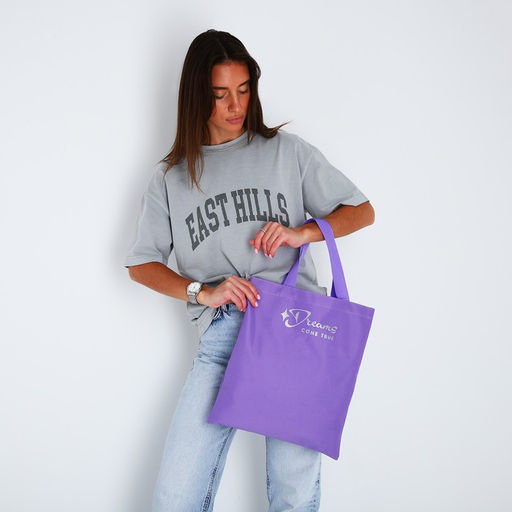 Сумка-шопер Dreams come true, блёстки, без молнии, без подкладки, цвет сиреневый - Nazamok фото 2