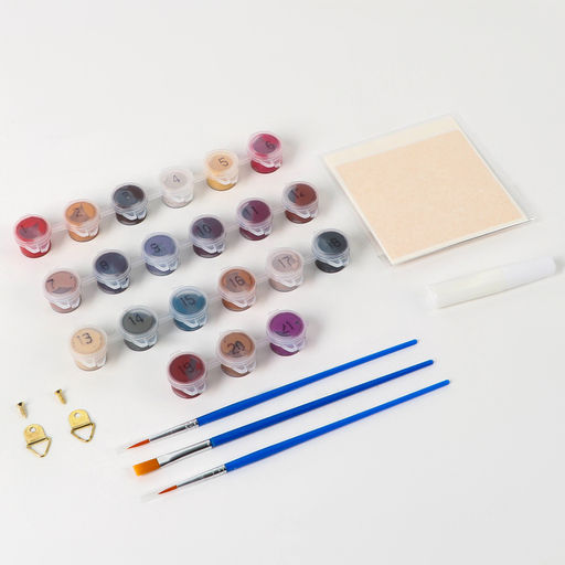 Картина по номерам с подрамником и поталью Взгляд, 30*40 см - Школа талантов фото 2