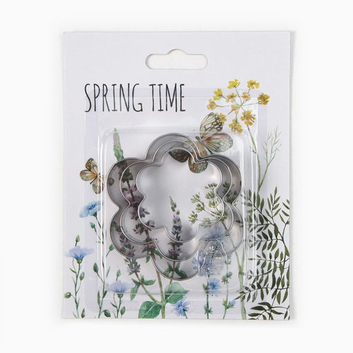 Набор Весеннее время: полотенце 40?73 см, саржа 190 г/м?, формочки для печенья