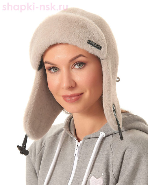 841/1-З Ушанка женская флис (56-58)
