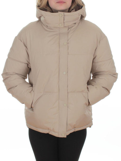 S24-292 BEIGE Куртка зимняя женская (150 гр. холлофайбер)