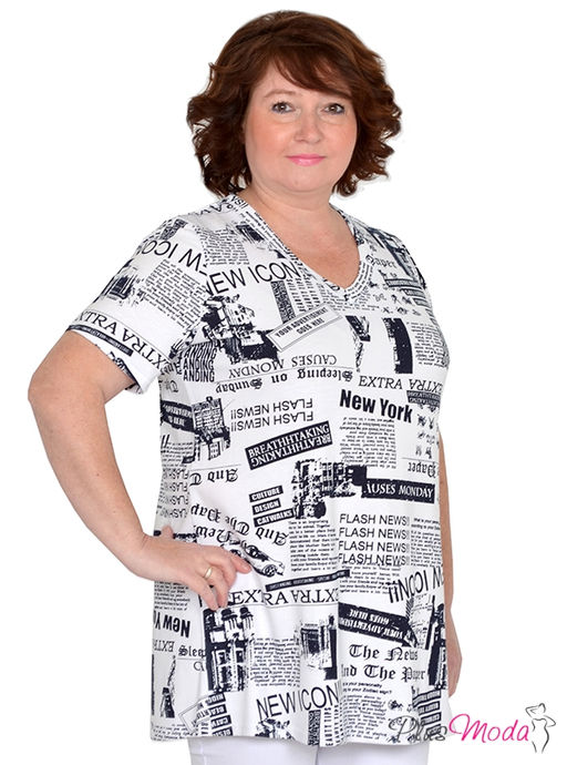Туника Модель №616 размеры 44-84 - Plusmoda фото 2