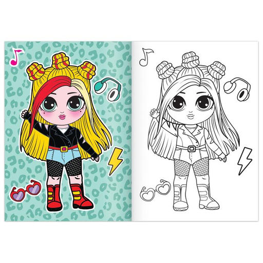 Цена за 3 шт. Раскраска WOW Girls. Модный показ, формат А5, 12 стр.