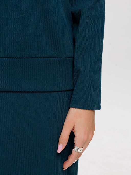 Костюм женский К-242 (лапша Софт г/к) Темно-серый - Elenatex фото 25