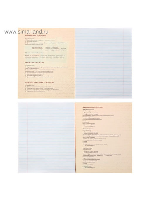 Набор предметных тетрадей 48 листов Calligrata «Фото», 10 предметов