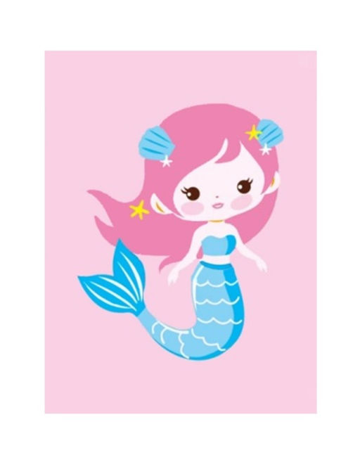 Алмазная мозаика без подрамника "Русалка", 15х20 см