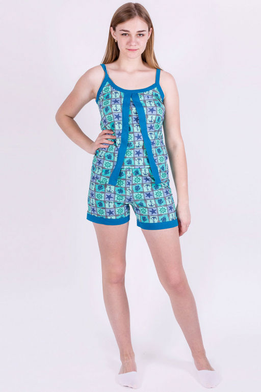 Арт. 234 Пижама с шортами 44-52 (5 шт) Цвет:ассорти - Калинка фото 2